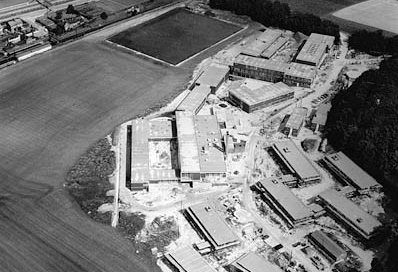 Aerial view of Falmer campus, 1965