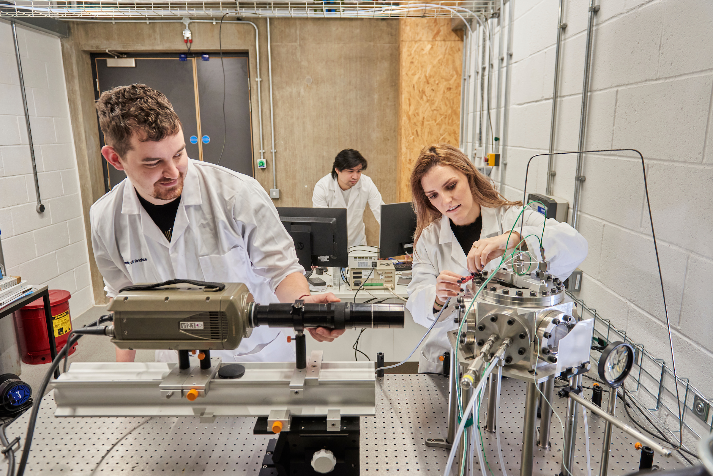 Researchers in action in Advanced Engineering Centre