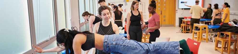 students in our physiotherapy suite