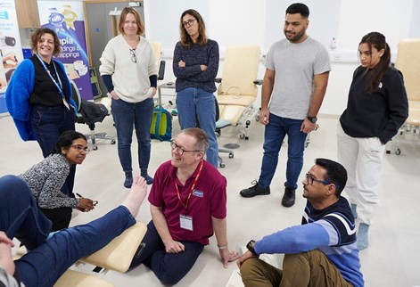 lecture in the podiatry suite