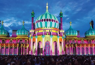 Brighton Pavilion light projection show