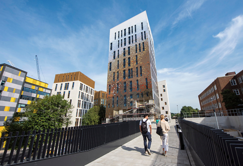 Moulsecoomb campus student accommodation and teaching buildings