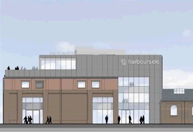 Artist's impression of the University Technical College in Newhaven with front elevation