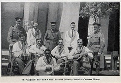 The Original "Black and White" Pavilion Military Hospital Concert Group. Photograph courtesy of Royal Pavilion and Museums