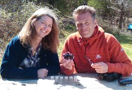 Dr Dawn Scott and Chris Packham