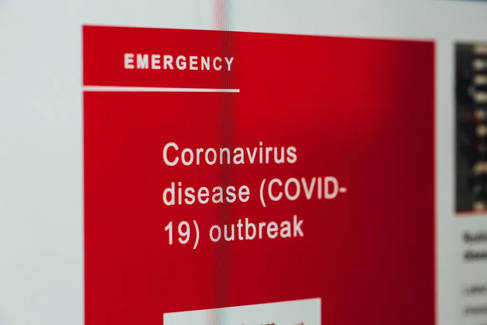 Emergency coronavirus notice image