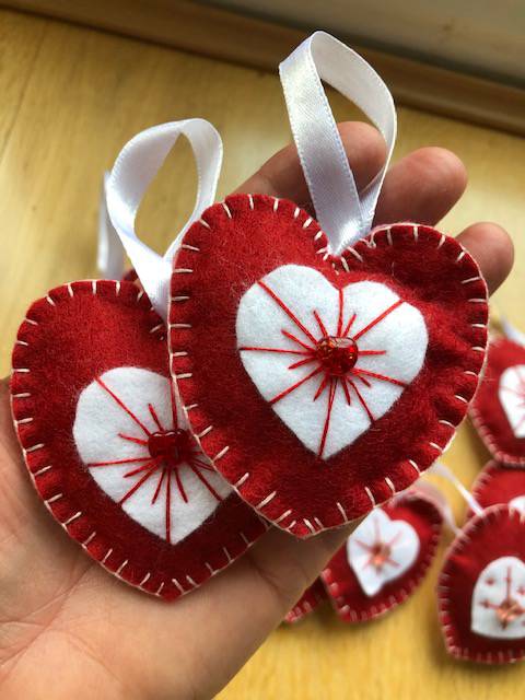 Pippa's handmade hearts