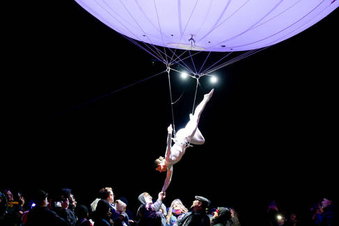 Bexhill After Dark 2024 - The Dream Engine Heliosphere, photograph by Sara-Lou Bowrey,