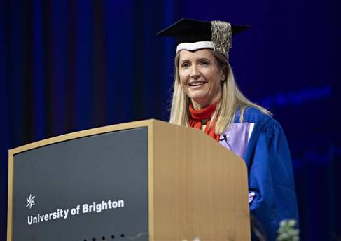 Donna Whitehead at graduation