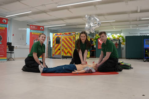 Paramedic Students with Emily