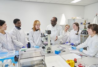 Students in the Genomics lab